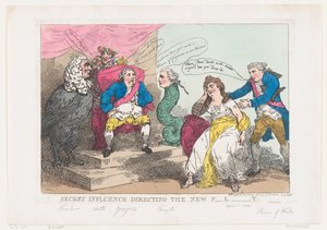 Geheimer Einfluss, der das neue Parlament lenkt, 18. Mai 1784 von Thomas Rowlandson