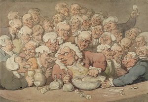Punch servieren von Thomas Rowlandson
