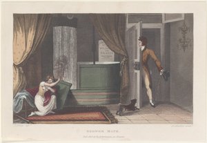 Duschbad, aus Poetische Skizzen von Scarborough, 1813 von Thomas Rowlandson