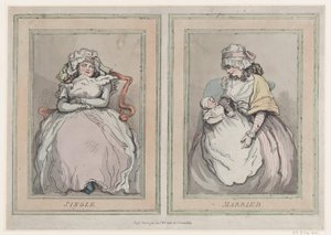 Single und verheiratet von Thomas Rowlandson