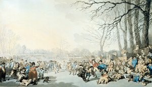 Schlittschuhläufer auf der Serpentine