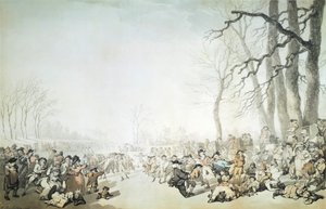 Schlittschuhläufer auf der Serpentine, City of Westminster, London, 1786
