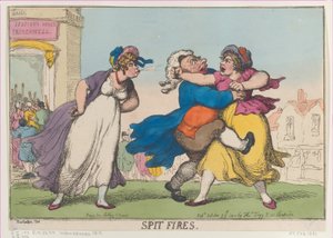 Spit Fires, 25. Oktober 1810, Nachdruck von Thomas Rowlandson