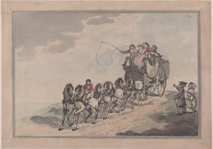 Postkutsche und Sechsergespann, 1786-93