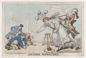 Geeignete Einschränkungen, 28. Januar 1789 von Thomas Rowlandson