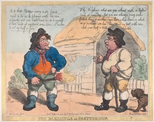 Die Segnungen der Partnerschaft, 28. Juli 1805 von Thomas Rowlandson