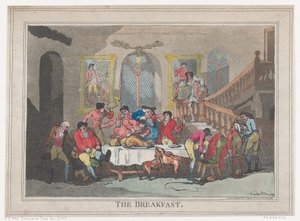 Das Frühstück, 1. Februar 1789 von Thomas Rowlandson