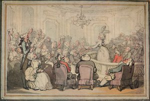 Das Konzert. Aus Matthew Brambles Reise nach Bath, ca. 1780-1820, 1923 von Thomas Rowlandson