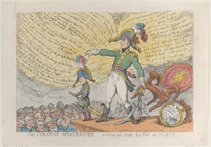Der korsische Münchhausen - Summen der Jungs von Paris, 4. Dezember 1813 von Thomas Rowlandson