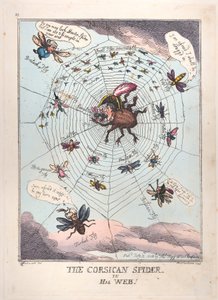 Die korsische Spinne in ihrem Netz! von Thomas Rowlandson