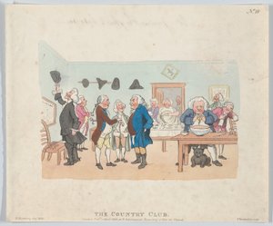 Der Country Club, 7. April 1803 von Thomas Rowlandson