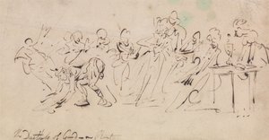 Der Empfang der Herzogin von Gordon von Thomas Rowlandson