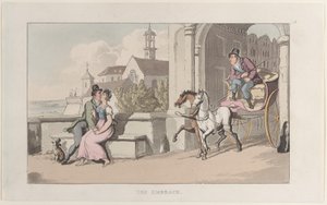 Die Umarmung, aus dem Journal der sentimentalen Reisen in die südlichen Provinzen Frankreichs von Thomas Rowlandson