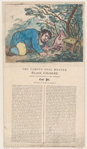 Der berühmte Kohlenheizer Schwarzer Charley schaut in den Mund des Wunderbaren..., 25. Februar 1805