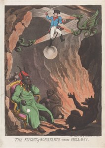 Die Flucht von Bonaparte aus Hell-Bay, 7. April 1803 von Thomas Rowlandson