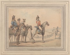 Die Wachen auf dem Marsch für die Kampagne des Herzogs von York in Frankreich