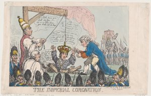 Die Kaiserkrönung, 31. Juli 1804 von Thomas Rowlandson