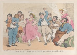 Der letzte Tanz oder Abschied von Alt-England, 20. Januar 1818 von Thomas Rowlandson