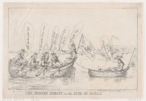 Der moderne Egbert oder Der König der Könige, 8. Januar 1789 von Thomas Rowlandson
