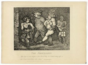 Die Prozession, aus Boswells Reise durch die Hebriden von Thomas Rowlandson