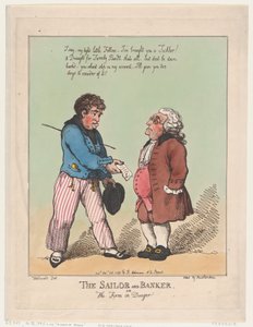 Der Seemann und der Banker von Thomas Rowlandson