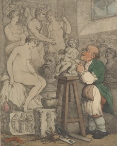 Der Bildhauer [Vorbereitungen für die Akademie, Alter Joseph Nollekens und seine Venus], ca. 1800