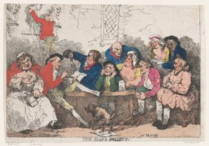 Die Slang-Gesellschaft, 24. Juli 1785 von Thomas Rowlandson