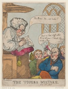 Der Fehler des Trinkers von Thomas Rowlandson