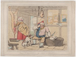 Der Triumph des Gefühls, 15. Januar 1787 von Thomas Rowlandson