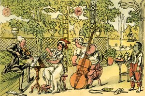 Das Gartentrio von Thomas Rowlandson
