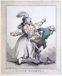 Tighten More - Drucke von Rowlandson, in "Das Korsett in Kunst und Moral vom 13. bis zum 20. Jahrhundert" von F. Libron und H. Clouzot