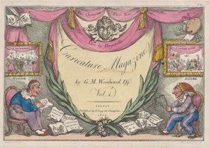 Titelseite, Die Karikaturzeitschrift von G. M. Woodward, Bd. 4, 1809 von Thomas Rowlandson