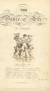 Titelseite mit kalligrafischem Titel und Vignette von Thomas Rowlandson