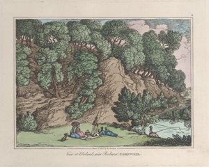 Ansicht bei Blisland, nahe Bodmin, Cornwall, aus Skizzen aus der Natur, 1822