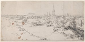 Ansicht von Norwich vom St. James Hill, 1799 von Thomas Rowlandson
