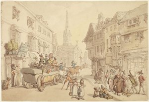 Reise in Frankreich: Hôtel de Flandre von Thomas Rowlandson