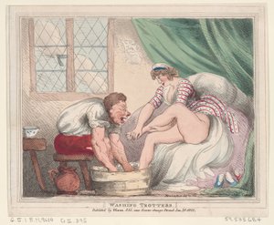 Waschen von Schweinefüßen, 20. Januar 1800