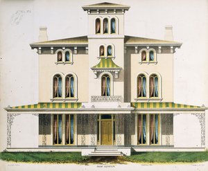 Frontansicht für Villa Nr.1, aus 