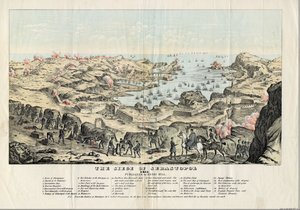 Die Belagerung von Sewastopol (1854-1855) - Sinclair, Thomas S. (ca. 1805-1881) - 1855 - Lithographie, Aquarell