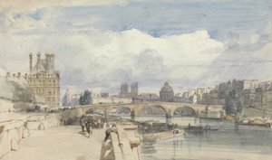 Le Pont Royal, Paris, ca. 1828 von Thomas Shotter Boys