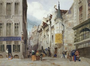 Die Kreuzung der Rue Bailleul und Jean Tison, aktuelles 1. Arrondissement, Paris. von Thomas Shotter Boys