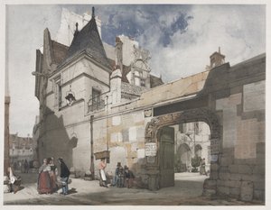 Malerische Architektur in Paris, Gent, Antwerpen, Rouen: Hôtel de Cluny, Paris von Thomas Shotter Boys