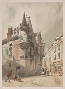 Malerische Architektur in Paris, Gent, Antwerpen, Rouen: Hôtel de Sens, Paris von Thomas Shotter Boys