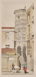 Malerische Architektur in Paris, Gent, Antwerpen, Rouen: Hôtel de la Tremouille, Rue des Bourbonnois, Paris