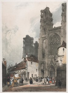 Malereien der Architektur in Paris, Gent, Antwerpen, Rouen: Laon, Frankreich