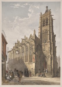 Malerische Architektur in Paris, Gent, Antwerpen, Rouen: St. Severin, Paris