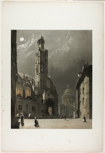 St Etienne du Mont und das Pantheon, Paris, Tafel 20 aus Malerische Architektur in Paris, Gent, Antwerpen, Rouen, usw. von Thomas Shotter Boys