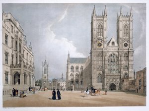 Westminster Abbey und Krankenhaus, London, 1842 von Thomas Shotter Boys