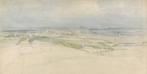 Eine entfernte Ansicht von Edinburgh