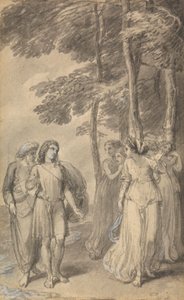 Eine von sechs Illustrationen zu Fénelons "Die Abenteuer des Telemach, Sohn des Odysseus"